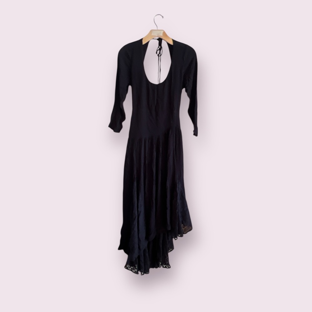 Free People Black Asymmetrical Dress